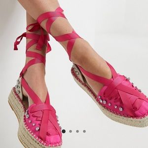 Platform espadrille sandals
